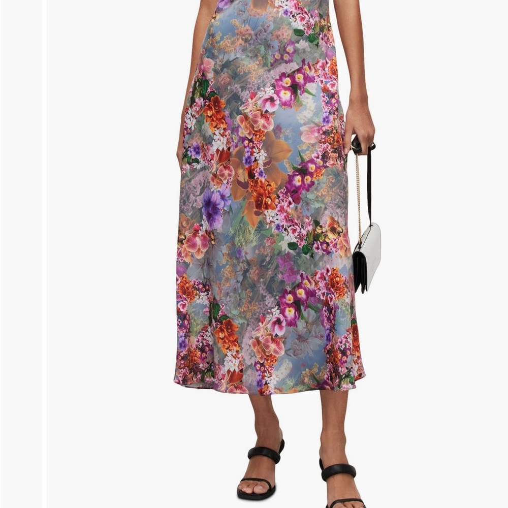 ALL SAINTS Byrony Lucia Floral Print Slip Dress - Picture 4 of 4